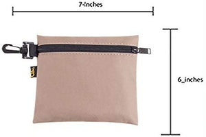 CLC Custom Leathercraft 1100 Multi-Purpose Clip-on Zippered Poly Bags, 3 Pack