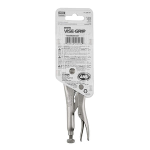 IRWIN VISE-GRIP Locking Pliers with Wire Cutter, 5-Inch, Curved Jaw (902L3)
