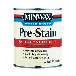 Minwax Water-Based Pre- Stain Wood Conditioner Water Based Tintable White Tint Base 1 Qt