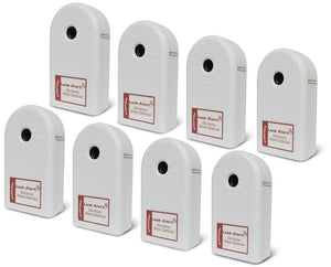 Zircon Contractor Pack of Leak Alert Electronic Water Detectors, Batteries not included, White, 8-Pack