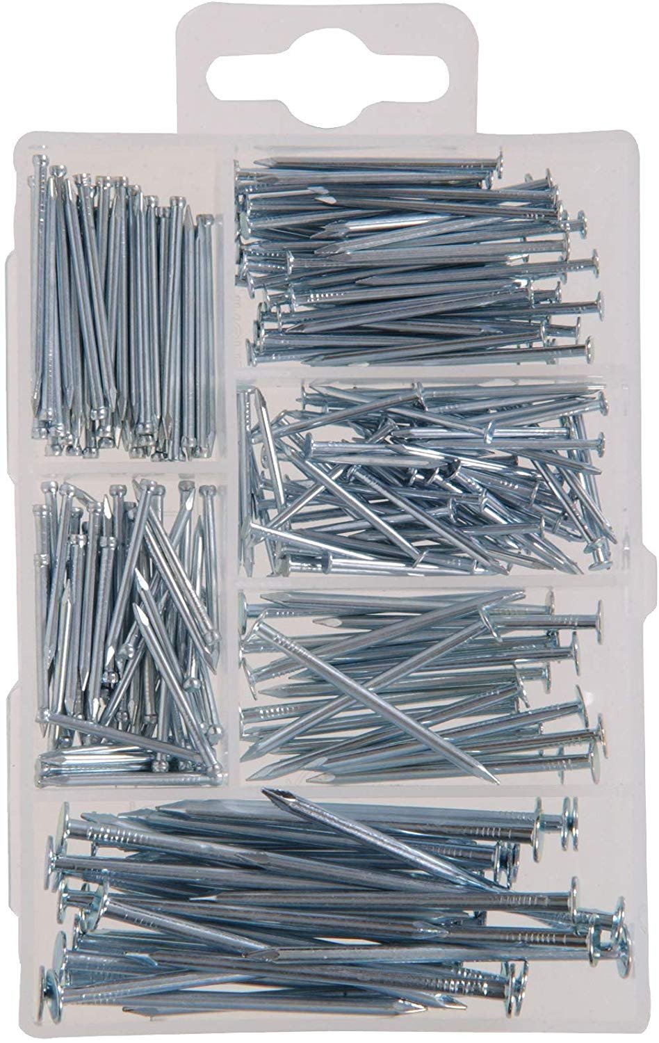 HILLMAN FASTENER 130207 Kit Wire Nails and Brads, Silver, 266 Piece