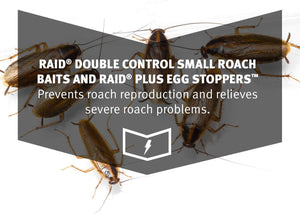 Raid Double Control Small Roach Baits Plus Egg Stopper, 12 CT (Pack - 1)