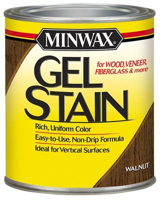 Minwax 26060 1/2 Pint Walnut Gel Stain Interior Wood