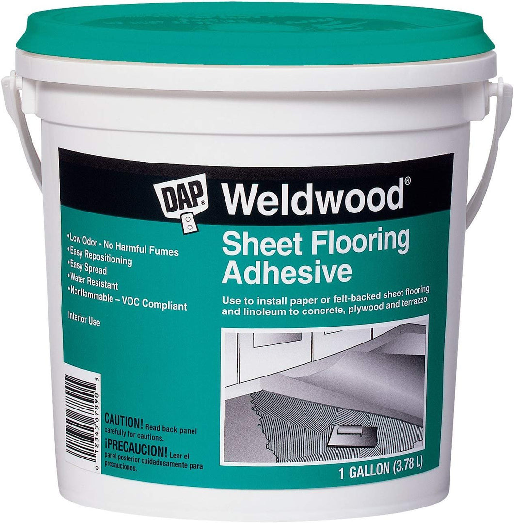 DAP 25178 Sheet Gallon Flooring Adhesive, White