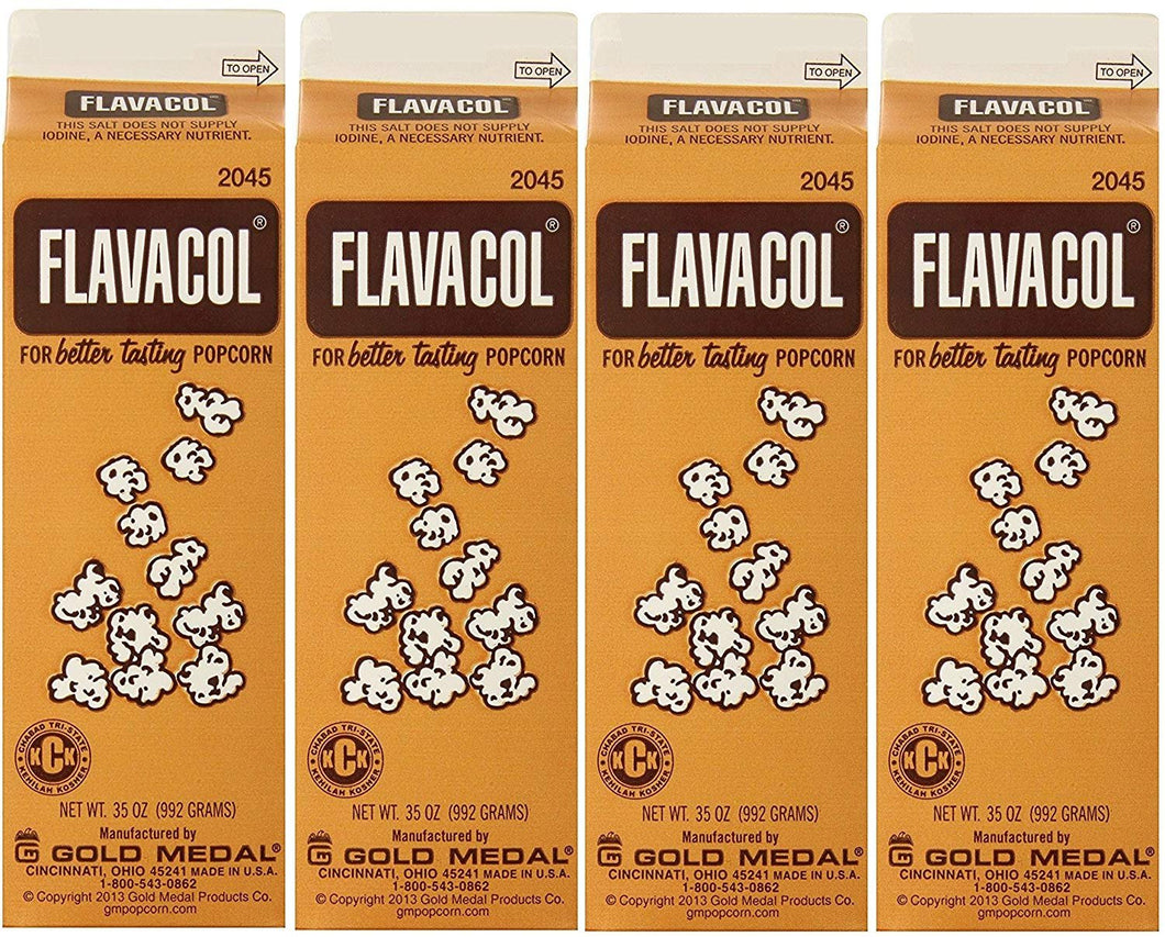 Gold Medal Prod. 2045 Flavacol Seasoning XOaZvo Popcorn Salt 35oz., 4 Pack