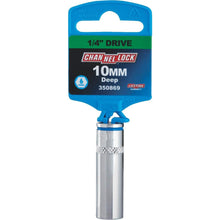 Load image into Gallery viewer, Channellock 1/4&quot; Drive 10 mm 6-Point Deep Metric Socket