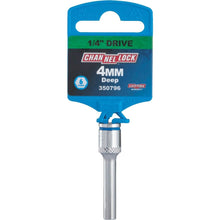 Load image into Gallery viewer, Channellock 1/4&quot; Drive 4 mm 6-Point Deep Metric Socket