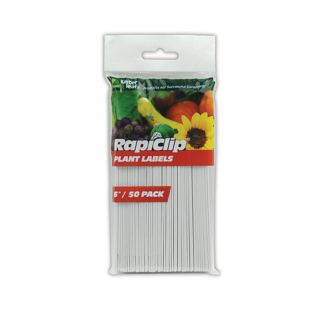Luster Leaf Rapiclip 6-Inch Garden Plant Labels - 50 Pack 840