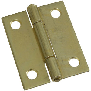 National Hardware N146-175 V518 Non-Removable Pin Hinges in Brass, 2 pack
