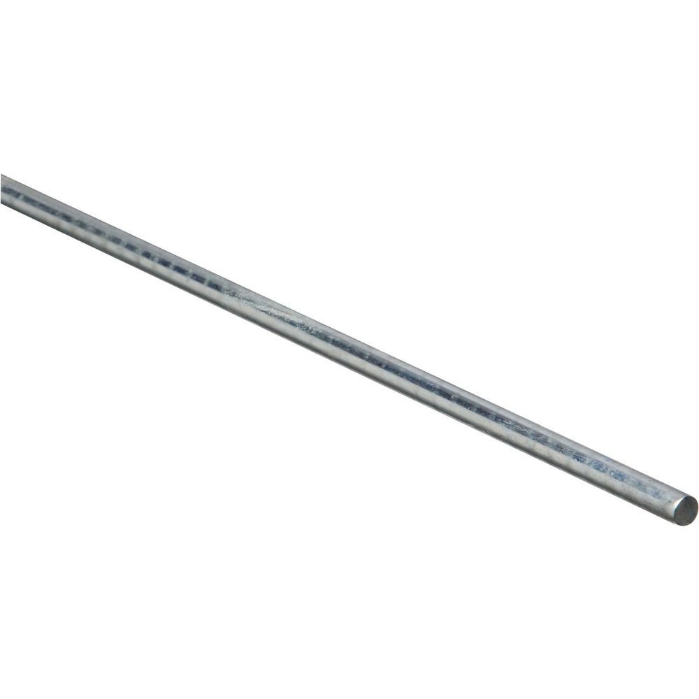National Hardware N179-762 4005BC Smooth Rod in Zinc plated