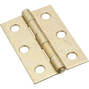 National Hardware N146-290 V518 Non-Removable Pin Hinges in Brass, 2 pack