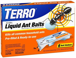 TERRO PreFilled-Liquid-Ant-Killer-II Baits 10 Count (60 Stations Total)