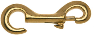 Campbell T7625204 Rigid Bolt Snap, Solid Bronze, Polished, 3/8" Open Eye, 3/8" Opening, 3-13/32" Length, 70 lbs Working Load Limit, (Pack of 10)
