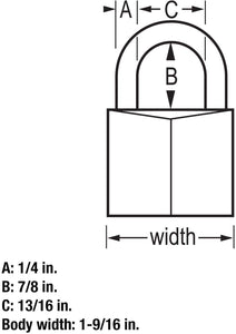 Master Lock 141D Covered Aluminum Keyed Padlock, 1 Pack, Black