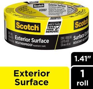 Scotch Painter's Tape 2097-36EC-XS, 1.41" Width, Yellow