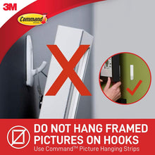 Load image into Gallery viewer, Command White Hooks (GP001-9NA)- 9 hooks and 12 strips