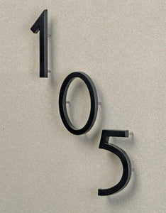 Hy-Ko Products FM-6/5 Floating House Number 5 (FIVE) 6" High Black
