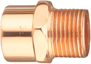 Elkhart Products 104R 1/2X3/4" 1/2-Inch by 3/4-Inch Copper Male Adapters