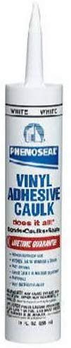 DAP 00006 Phenoseal, Clear, 10 fl. oz. Vinyl Adhesive Caulk, Translucent, 10 Oz