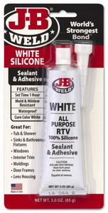 JB Weld 31312 3 Oz White Silicone Sealant & Adhesive