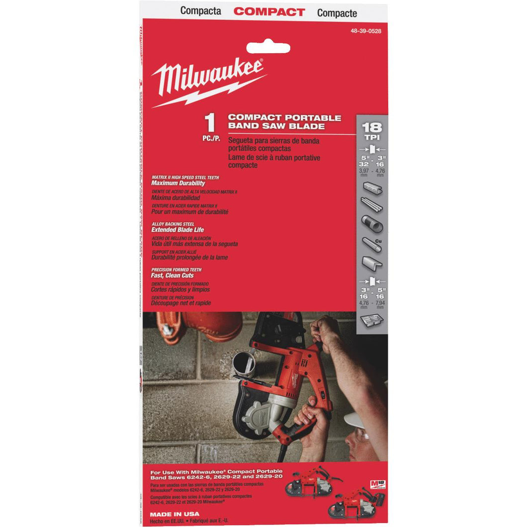 Milwaukee Compact Band Saw Blade 48-39-0528