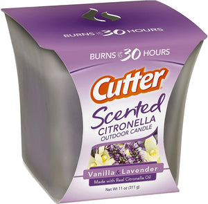 Cutter Scented Citronella Outdoor Candle, Cinnamon Spice, 11-Ounce